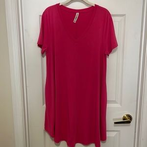V neck knit dress or swim cover up